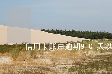 信用卡账户逾期90天以上 信用卡账户逾期90天以上