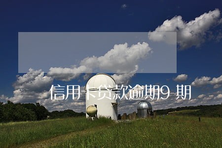 信用卡贷款逾期9期 信用卡贷款逾期9期