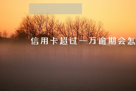 信用卡超过一万逾期会怎么样 信用卡超过一万逾期会怎么样