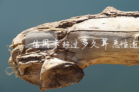 信用卡超过多久算恶性逾期 信用卡超过多久算恶性逾期