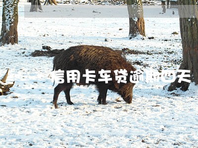 信用卡车贷逾期四天 信用卡车贷逾期四天