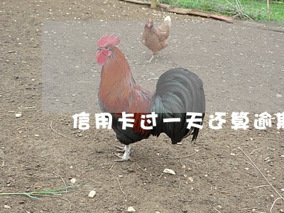 信用卡过一天还算逾期吗 信用卡过一天还算逾期吗