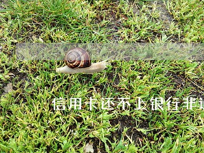 信用卡还不上银行非让逾期后协商