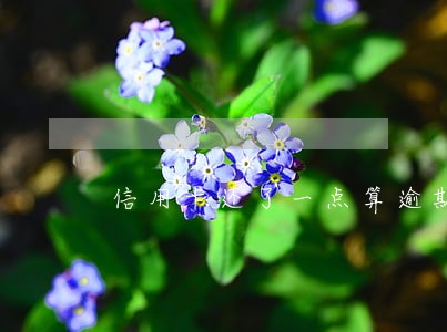 信用卡还了一点算逾期吗