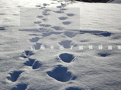 信用卡还了最低算逾期吗 信用卡还了最低算逾期吗