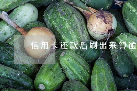 信用卡还款后刷出来算逾期吗
