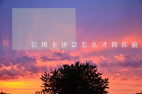 信用卡还款怎么才算你逾期了 信用卡还款怎么才算你逾期了