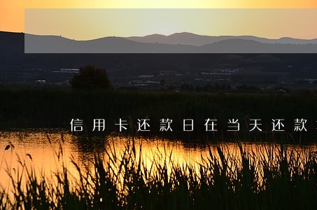 信用卡还款日在当天还款算逾期吗