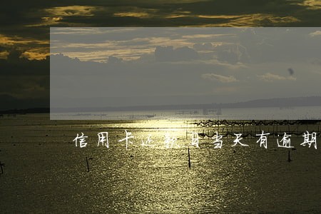 信用卡还款日当天有逾期怎么办 信用卡还款日当天有逾期怎么办