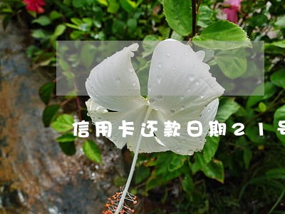 信用卡还款日期21号算不算逾期