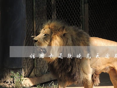信用卡还款晚几天逾期吗 信用卡还款晚几天逾期吗