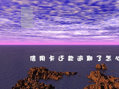 信用卡还款逾期了怎么还款