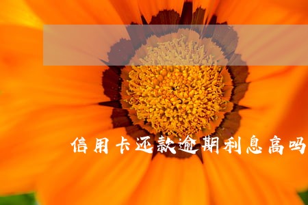 信用卡还款逾期利息高吗 信用卡还款逾期利息高吗