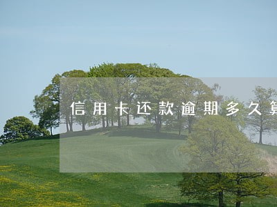 信用卡还款逾期多久算逾期