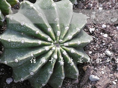 信用卡还款逾期能刷出来吗 信用卡还款逾期能刷出来吗