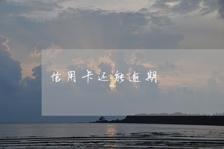 信用卡还能逾期 信用卡还能逾期
