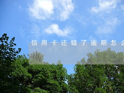 信用卡还错了逾期怎么办 信用卡还错了逾期怎么办