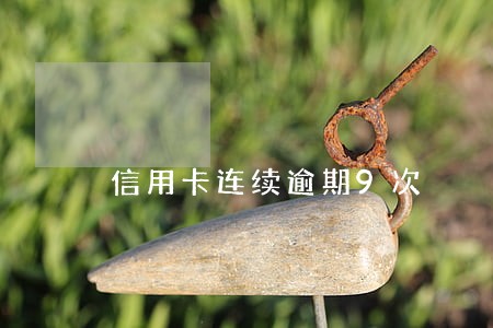信用卡连续逾期9次 信用卡连续逾期9次