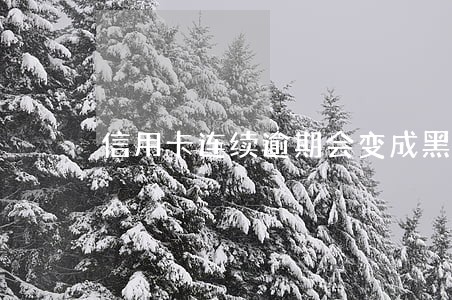 信用卡连续逾期会变成黑户么 信用卡连续逾期会变成黑户么
