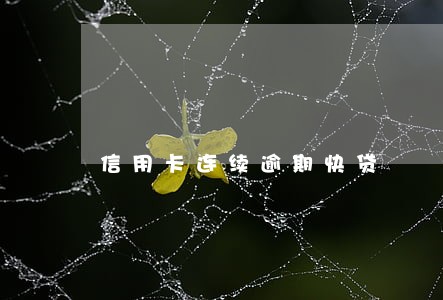 信用卡连续逾期快贷 信用卡连续逾期快贷
