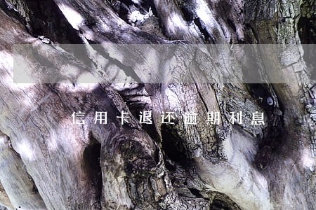 信用卡退还逾期利息 信用卡退还逾期利息