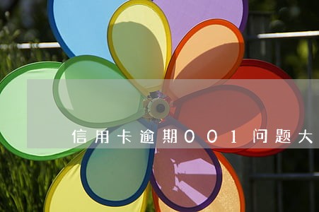 信用卡逾期001问题大不