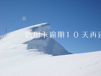 信用卡逾期10天再还的