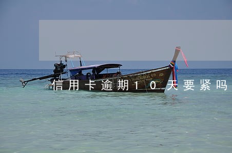 信用卡逾期10天要紧吗 信用卡逾期10天要紧吗