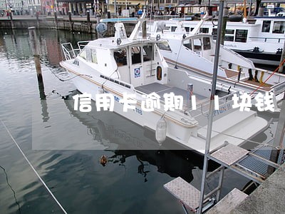信用卡逾期11块钱 信用卡逾期11块钱
