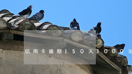 信用卡逾期150天3000元 信用卡逾期150天3000元