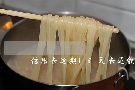 信用卡逾期15天卡还能用吗 信用卡逾期15天卡还能用吗