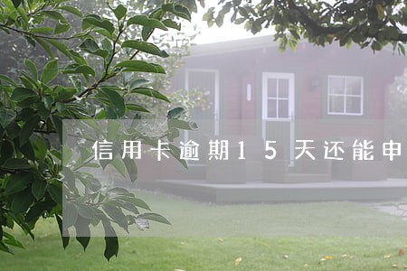 信用卡逾期15天还能申请吗 信用卡逾期15天还能申请吗