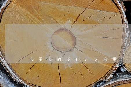 信用卡逾期17天房贷 信用卡逾期17天房贷