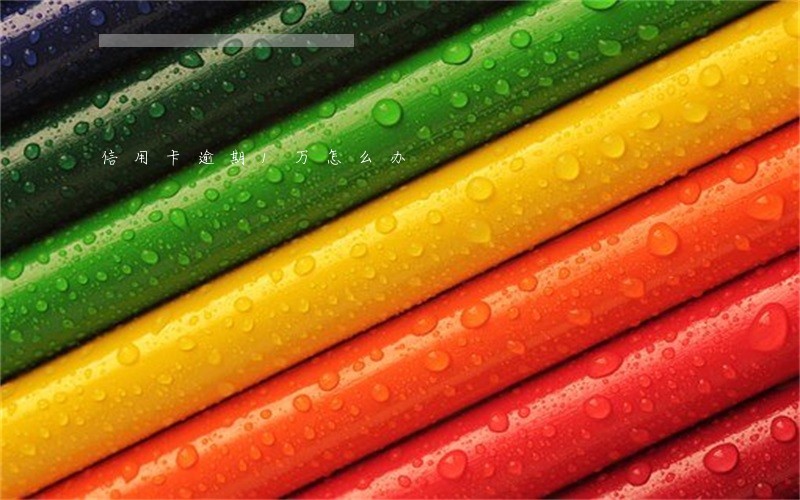 信用卡逾期1万怎么办 信用卡逾期1万怎么办