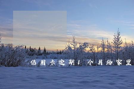 信用卡逾期1个月给家里打电话 信用卡逾期1个月给家里打电话