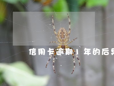 信用卡逾期1年的后果 信用卡逾期1年的后果