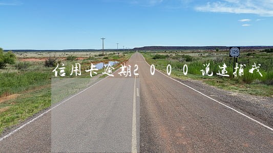 信用卡逾期2000说逮捕我 信用卡逾期2000说逮捕我