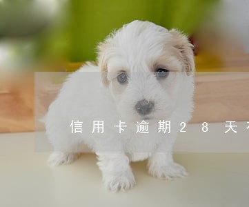 信用卡逾期28天有影响吗 信用卡逾期28天有影响吗