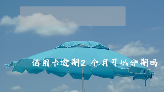 信用卡逾期2个月可以分期吗 信用卡逾期2个月可以分期吗