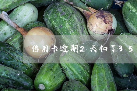 信用卡逾期2天扣了350 信用卡逾期2天扣了350