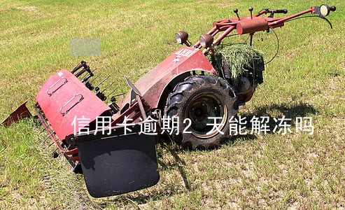 信用卡逾期2天能解冻吗 信用卡逾期2天能解冻吗