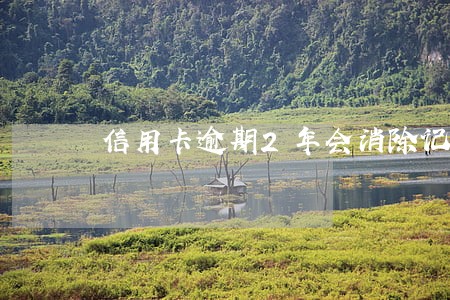 信用卡逾期2年会消除记录吗 信用卡逾期2年会消除记录吗