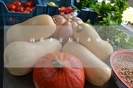 信用卡逾期2年能办网贷吗 信用卡逾期2年能办网贷吗