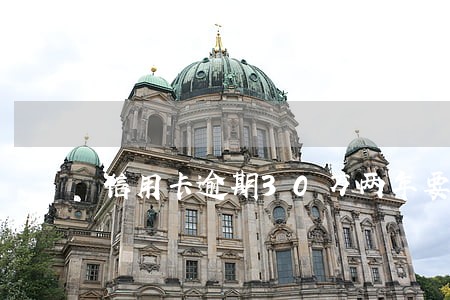 信用卡逾期30万两年要还多少 信用卡逾期30万两年要还多少