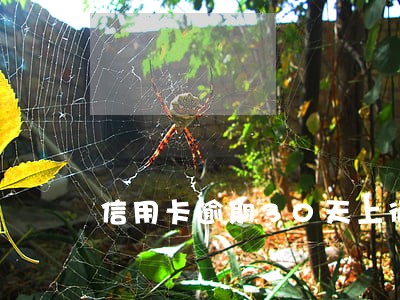 信用卡逾期30天上征信吗 信用卡逾期30天上征信吗