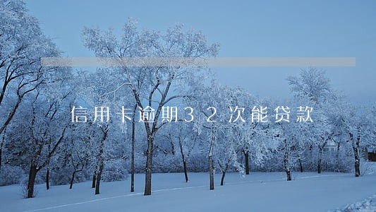 信用卡逾期32次能贷款