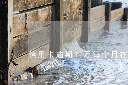 信用卡逾期3万每个月在还