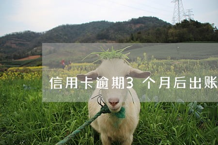 信用卡逾期3个月后出账单 信用卡逾期3个月后出账单