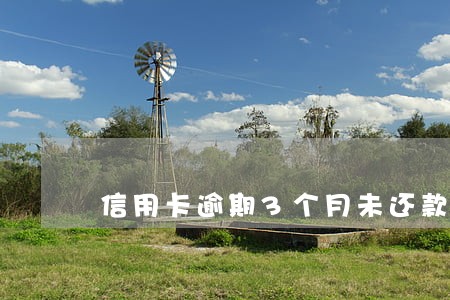 信用卡逾期3个月未还款会怎么样 信用卡逾期3个月未还款会怎么样