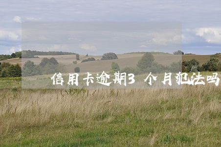 信用卡逾期3个月犯法吗 信用卡逾期3个月犯法吗
